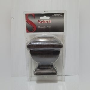 1 Piece Select Westwood Finials for 2-1/4" Pole.  23-138-17 with Bronce Finish.